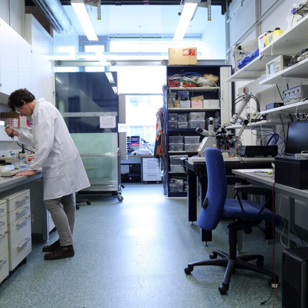 Scientist in a biological lab